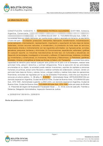 La inscripción de La Gran