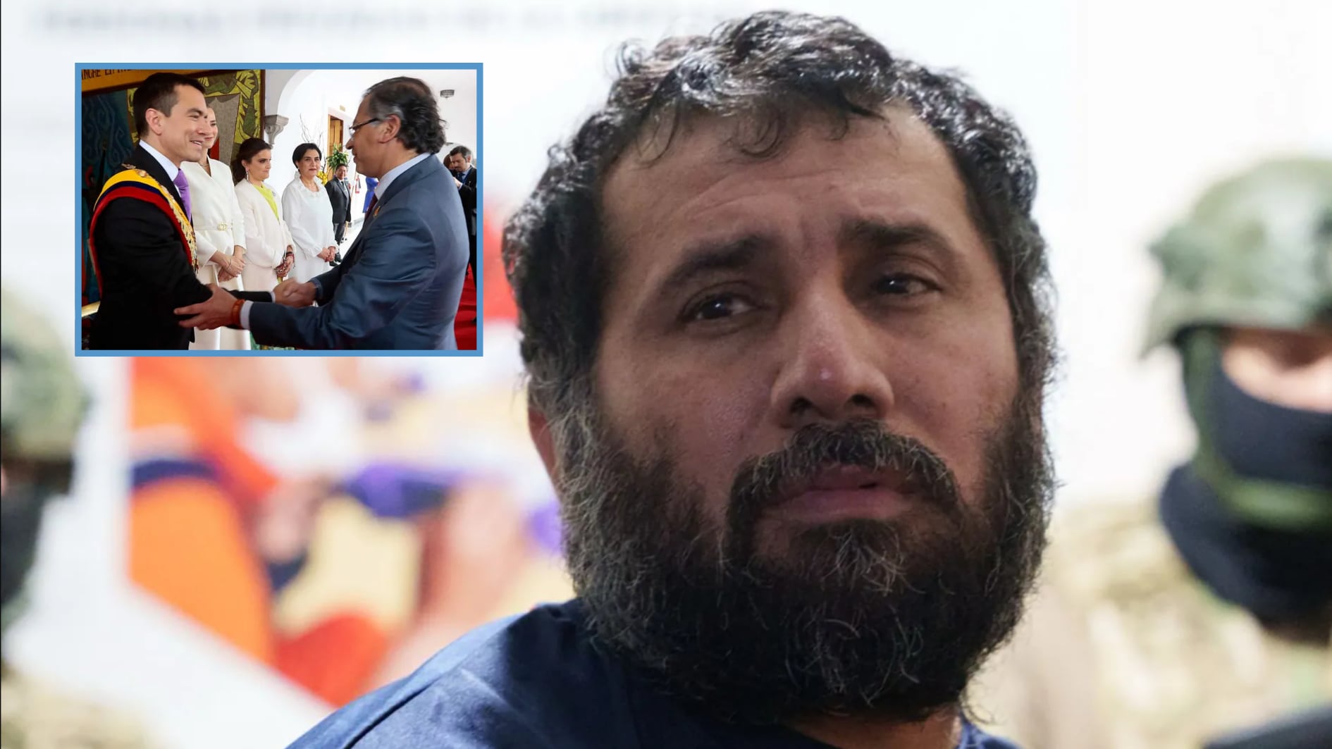 Petro estuvo dos días en una casa del exclusivo barrio de Marina Blue en Manta, misma ciudad donde se escondía alias Fito - crédito Ministerio de Defensa de Ecuador y Ovidio González/Presidencia de la República