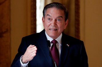 En la imagen, el presidente