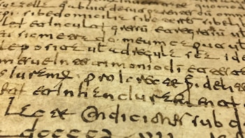 Original del Cartulario de Valpuesta (siglo IX) en el Archivo Histórico Nacional. (Junta de Castilla y León)