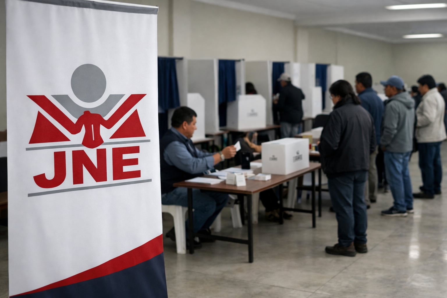 El Jurado Nacional de Elecciones (JNE) garantiza la transparencia en un centro de votación peruano, donde ciudadanos acuden a ejercer su derecho al voto en un ambiente organizado. (Imagen Ilustrativa Infobae)