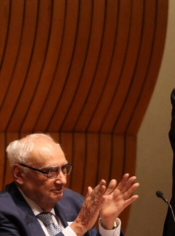 Fotografía de archivo fechada el 19 de marzo de 2013, del jurista Héctor Fix-Zamudio durante un acto protocolario en Ciudad de México. EFE/Alex Cruz/Archivo