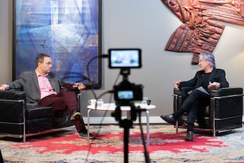 Manuel Adorni y Marcelo Grandío