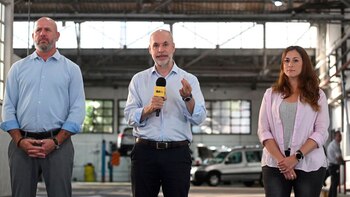 Horacio Rodríguez Larreta junto al