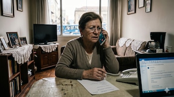 Ciudadanos, adultos mayores y empresarios son víctimas frecuentes de extorsión tras recibir llamadas sospechosas, mensajes de desconocidos y grabaciones automatizadas - crédito Visuales IA