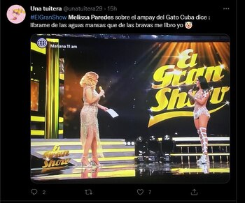 Críticas a Melissa Paredes. (Twitter)