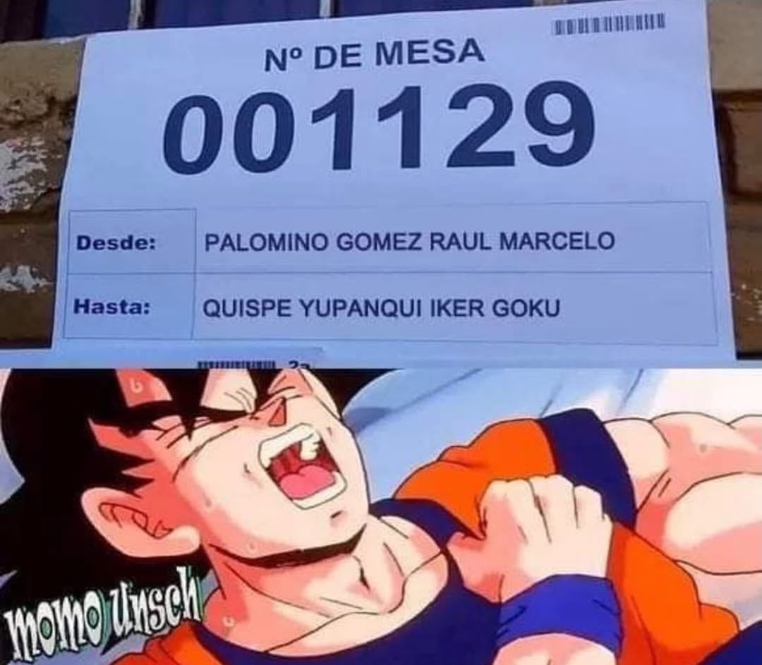 Un meme de Dragon Ball con Goku gritando reacciona a la aparición de
