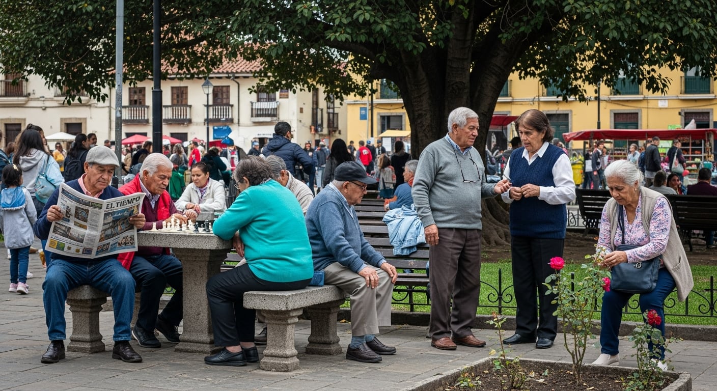 La Cepal prevé que en Colombia, para 2036, la población mayor de 60 años superará a la menor de 15 años, evidenciando el envejecimiento demográfico - crédito VisualesIA/Imagen Ilustrativa Infobae