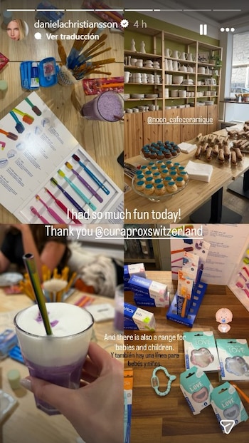 La actividad permitió a la empresaria conectar con un espacio de relajación y bienestar, lejos de la rutina y la exposición pública