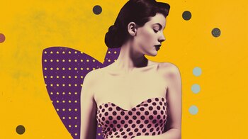 Collage estilo revista antigua de