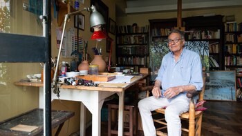 El acuarelista Fermín Eguía, oriundo