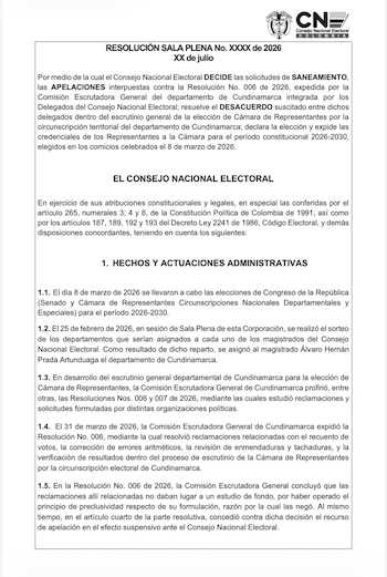 Ponencia le da la razón al partido MIRA y buscaría que se le entregue la última curul de Cundinamarca en la Cámara de Representantes a Diana Maritza Álvarez. Será votada antes del domingo - crédito CNE