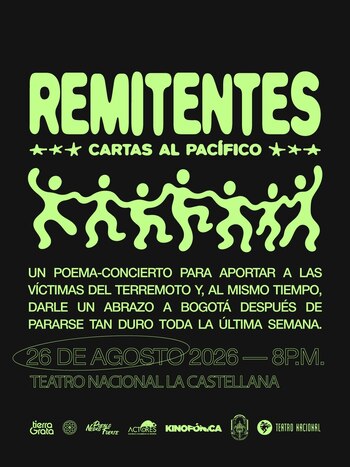 El Teatro Nacional La Castellana acogerá un poema-concierto para apoyar la reconstrucción del Chocó - crédito cortesía