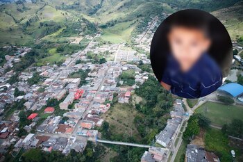 Cristofer, niño secuestrado en Urrao,