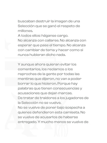 La carta de Claudio Chiqui Tapia por la final del Mundial