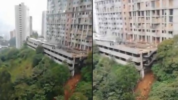 Deslizamiento de tierra en zona