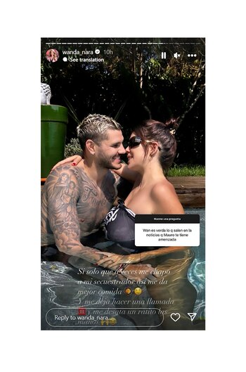 El posteo de Wanda Nara
