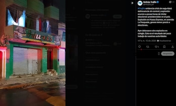 Explosivo en Huaca Express genera pánico en Trujillo a horas de las elecciones. Captura: X/ Noticias Trujillo.