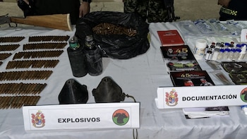 Las tropas del Grupo de Caballería Liviano Montado N.° 16 Guías del Casanare incautaron un dron acondicionado para lanzar explosivos - crédito Ejército Nacional