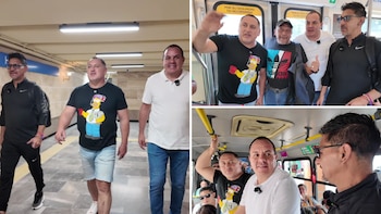 Cuauhtémoc Blanco, Germán Villa e Isaac Terrazas reviven sus inicios y viajan en Metro y microbús de la CDMX