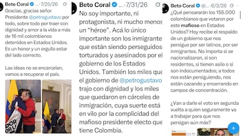 Caso Beto Coral reaviva debate sobre el uso y abuso del asilo político en EE. UU., según Christopher Landau - crédito @betocoralg/X