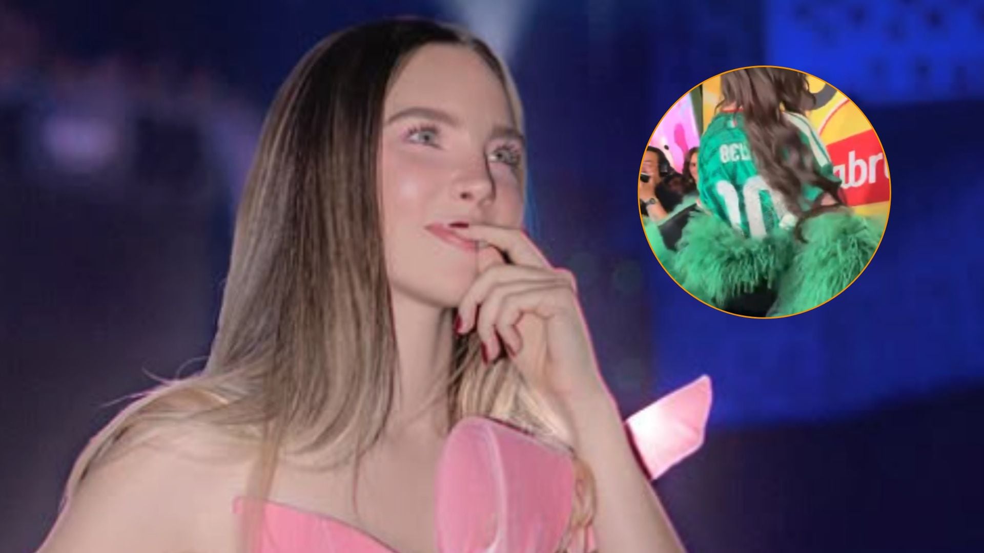 Belinda lució la camiseta número 10 de la Selección Mexicana durante una grabación para el Mundial 2026 en la Ciudad de México, generando especulaciones sobre una posible referencia a su expareja, el futbolista Giovani dos Santos. (Instagram:@belindapop)