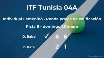 La tenista Oceane Babel gana