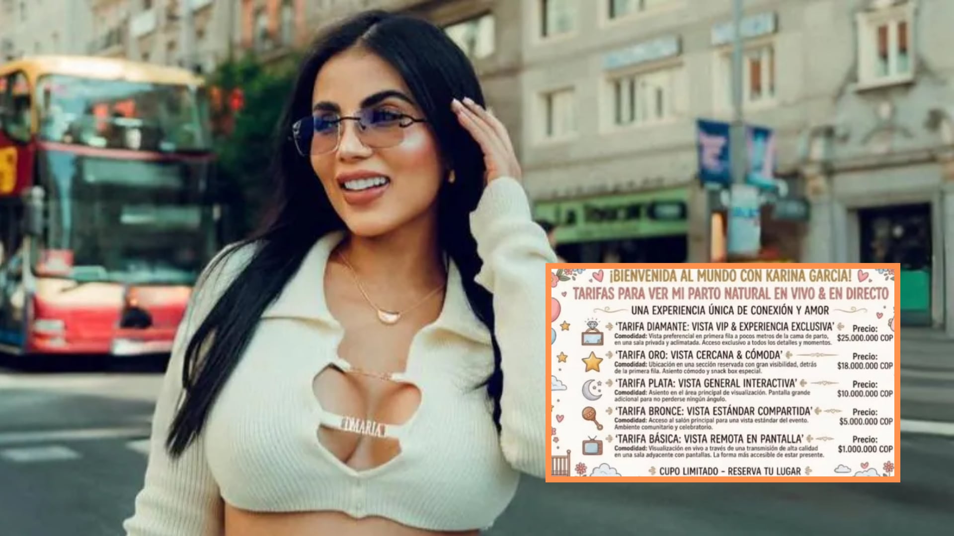 Karina García habló sobre la “lista de precios” para ver en vivo el parto de su bebé que se filtró en redes sociales: “Vista preferencial en primera fila”