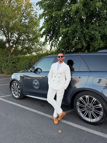 Miguel Ángel Silvestre en Wimbledon. (Instagram)