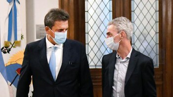 Sergio Massa con su íntimo