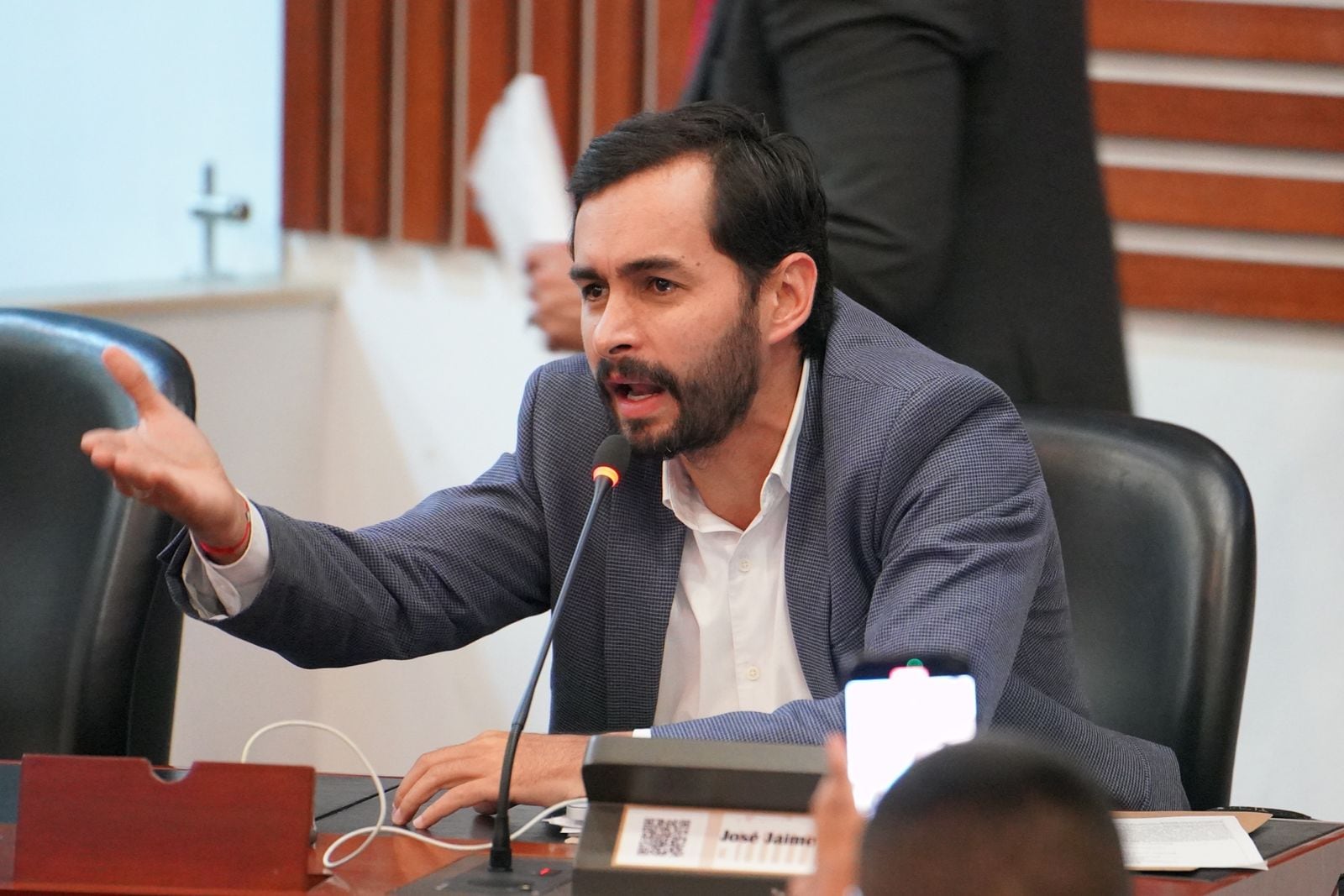 José Jaime Uscátegui, congresista del Centro Democrático que quiere trazar el plan Bogotá 500 años, con objetivos fijados en diferentes frentes - crédito @JJUscategui/X