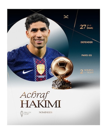 Los nominados al Balón de Oro 2026
