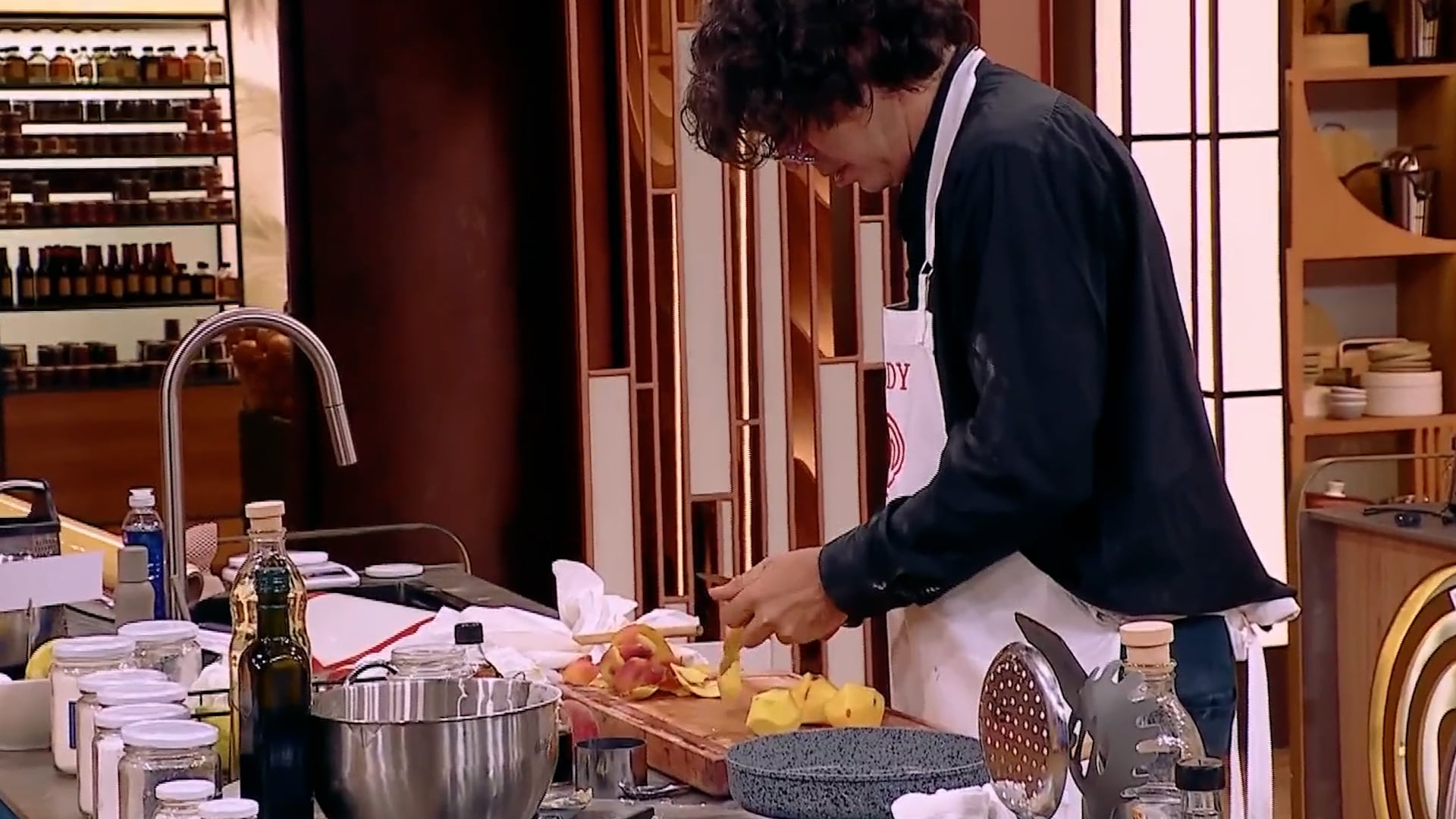 Alfajores en Masterchef, Andy Chango en pleno desafío