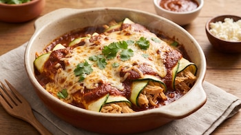 El secreto para cenar unas enchiladas cremosas, quesosas y ultraligeras sin tortillas