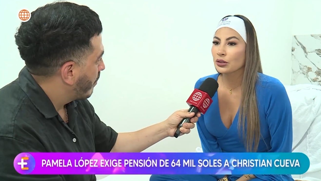 Pamela López anuncia acciones legales y habla de la pensión que solicitó a Christian Cueva. Infobae Perú / Captura TV - América Televisión