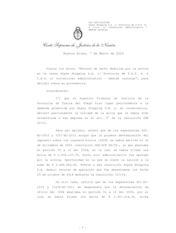 Fallo de la Corte Suprema