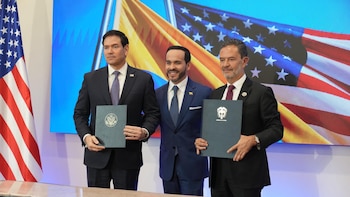 EN VIVO l Marco Rubio finalizó la reunión con el presidente de Colombia, Abelardo de la Espriella: estos fueron los temas abordados