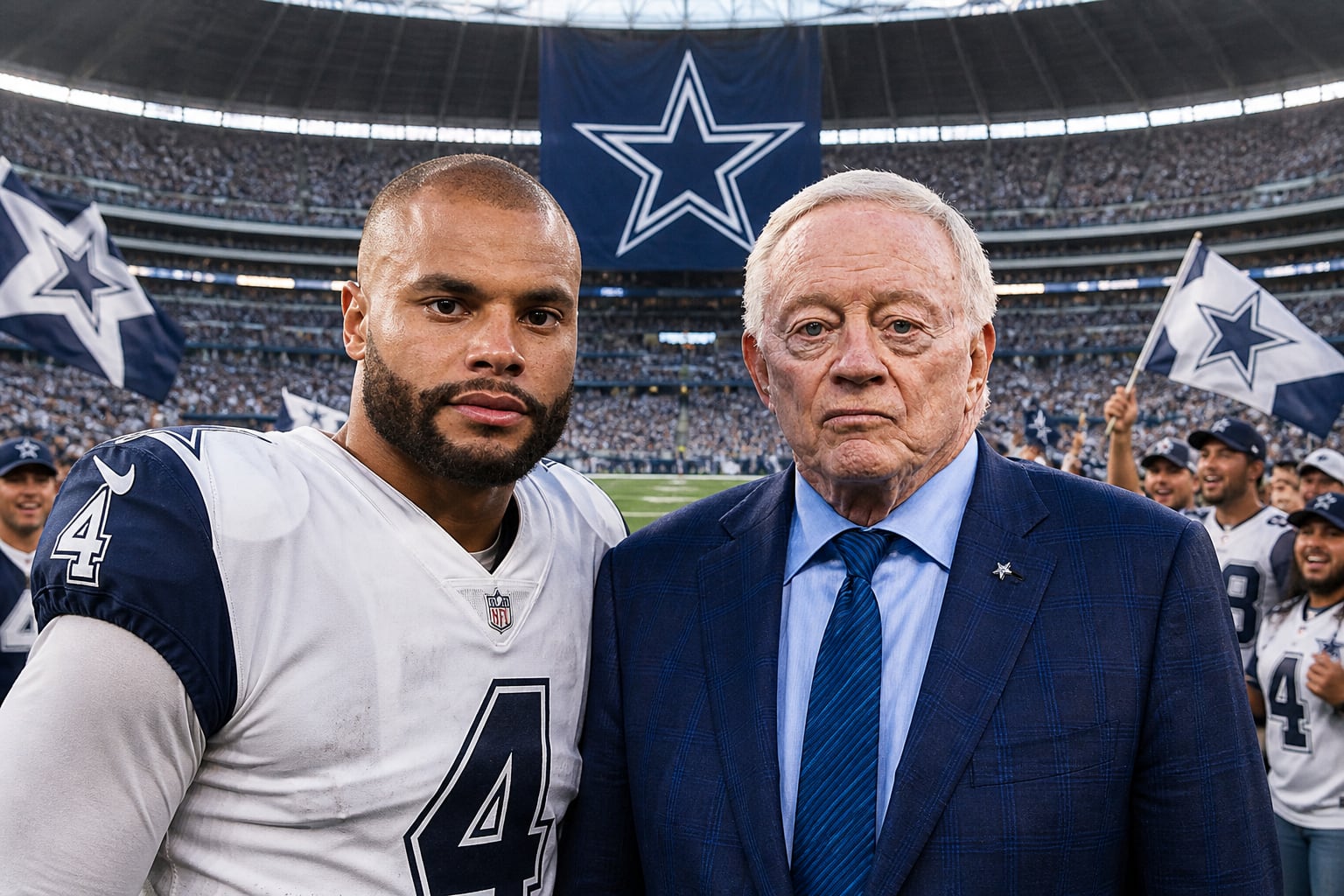 Jerry Jones y Dak Prescott ilusionan a México con llevar a los Dallas Cowboys al Estadio Azteca en 2027: “Llegó la hora”