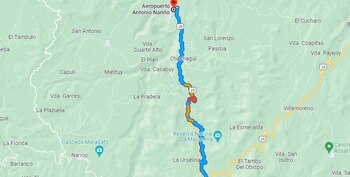 Alta congestión en la vía