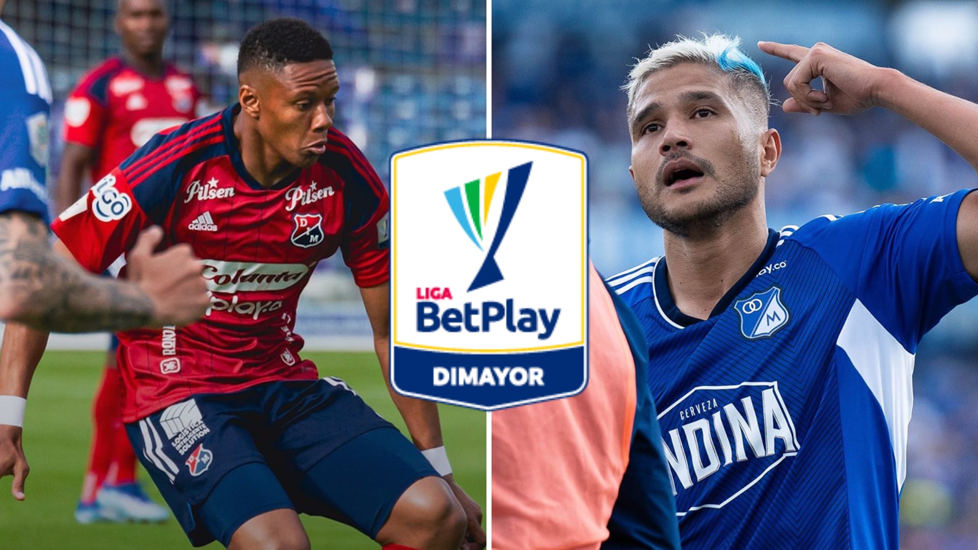 El encuentro corresponde a la cuarta fecha de la Liga BetPlay Dimayor I-2026 y se jugará en el estadio El Campín. - crédito @DIM_Oficial y @MillosFCoficial/X.