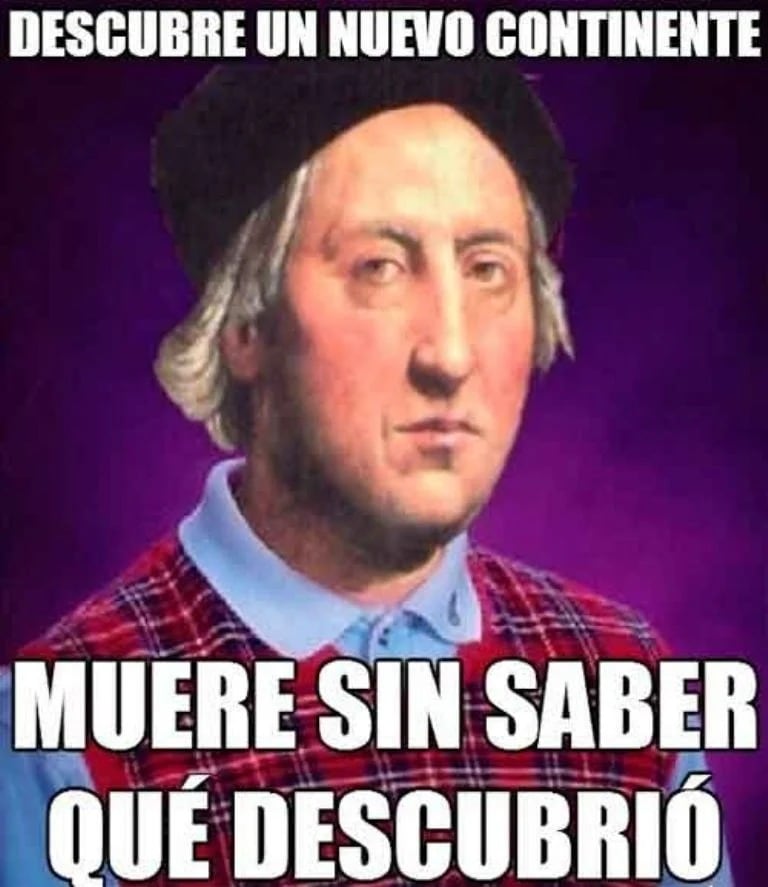 Los memes que circularon en redes sociales este 12 de octubre por la conmemoración del Día de la Nación Pluricultural en México (Redes sociales)