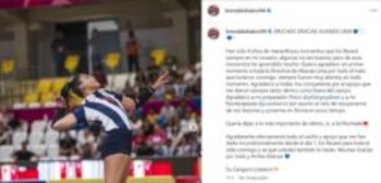 Brenda Lobatón se despidió de