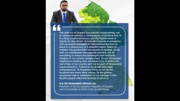 El presidente de Guyana suscribió