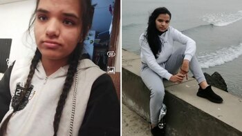 Sharol López cuando se escapó