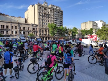 La pedaleada comenzó en Congreso