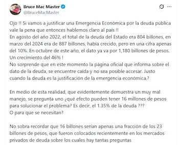 Bruce Mac Master, presidente de