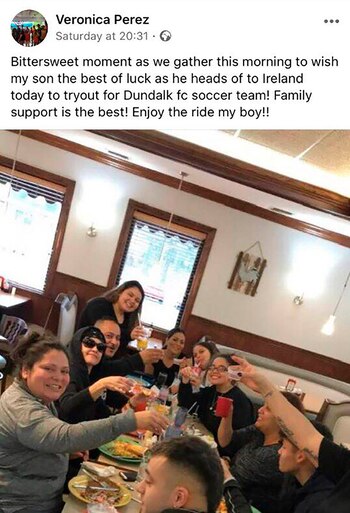 La familia despidió a Jesús