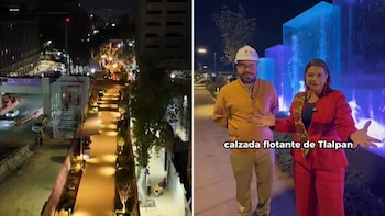Avanza la Calzada Flotante en Tlalpan y Clara Brugada recorrió el lugar (X/ @ClaraBrugadaM)