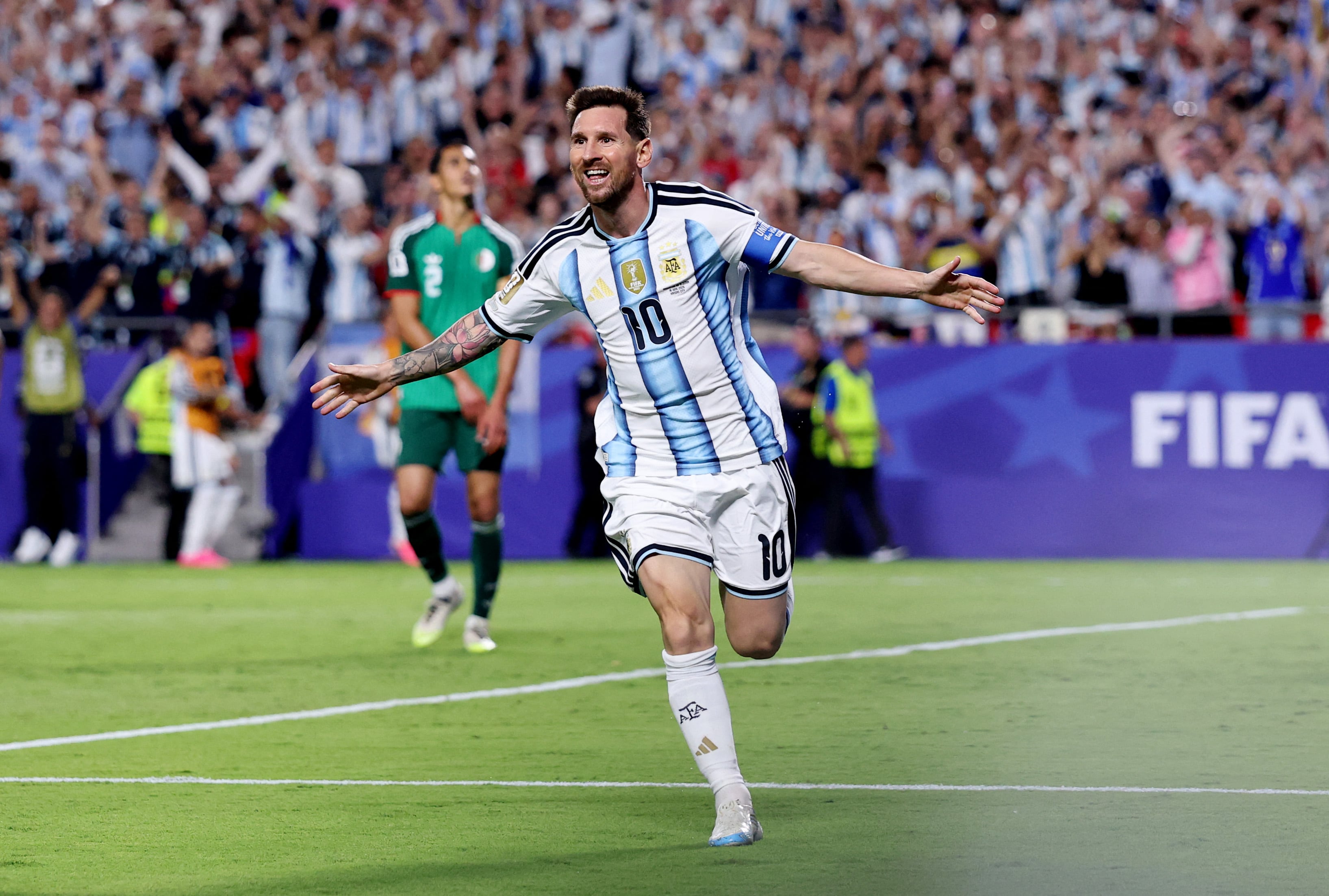 Messi brilló frente a Argelia (Photo by MICHAEL STEELE / GETTY IMAGES NORTH AMERICA / Getty Images via AFP)