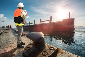 Agente supervisor portuario (Shutterstock)